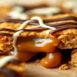 Caramel Chocolate Drizzle Bars